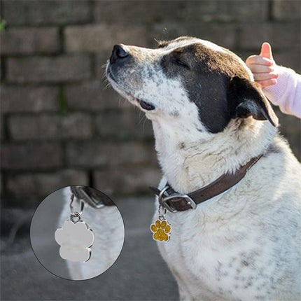 10 PCS Enamel Cat Dog  Bear Paw Prints Key Chain Jewelry Making - DealBuddy