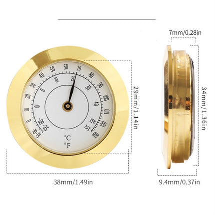 38mm Hygrometer High Precision Home / Guitar Violin Case / Cigar Thermometer, Thermometer - DealBuddy