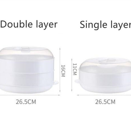 Microwave Steamer Cooker Steam Cooking Pot Accessories Vegetables Seafood Steamer