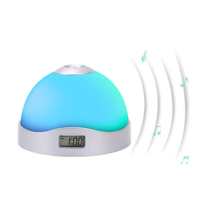 Lazy Magic Colorful Luminous Projection Clock LED Hemisphere Alarm Clock
