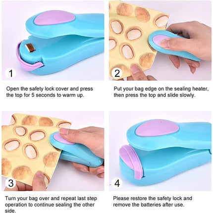 Portable Mini Heat Sealing Machine Packing Plastic Bag Impulse Sealer
