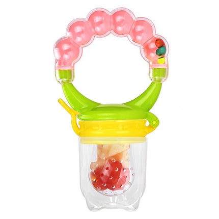 Baby Nipple Fresh Food Fruit Milk Feeding Bottles Learn Feeding Drinking Handle Teething Pacifier with Bell