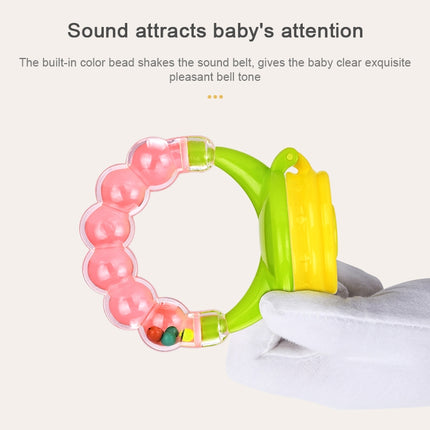 Baby Nipple Fresh Food Fruit Milk Feeding Bottles Learn Feeding Drinking Handle Teething Pacifier with Bell
