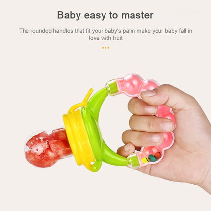 Baby Nipple Fresh Food Fruit Milk Feeding Bottles Learn Feeding Drinking Handle Teething Pacifier with Bell