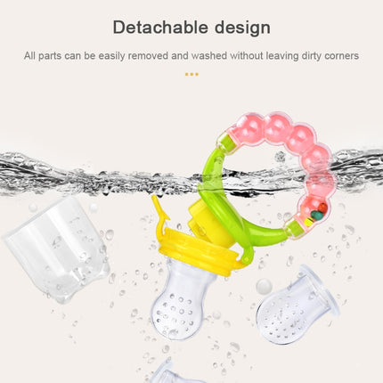 Baby Nipple Fresh Food Fruit Milk Feeding Bottles Learn Feeding Drinking Handle Teething Pacifier with Bell