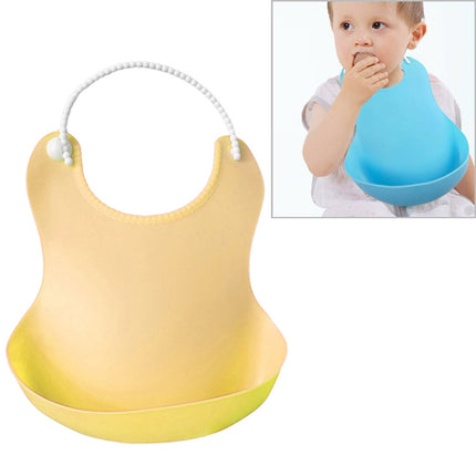 Baby Infant Toddler Waterproof Silicone Bib Infants Feeding Lunch Roll-up Apron