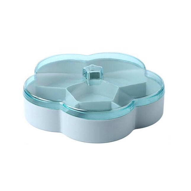 Flower-shaped Transparent Wedding Candy Snack Dried Fruit Storage Box, Single Layer, Double Layer - DealBuddy