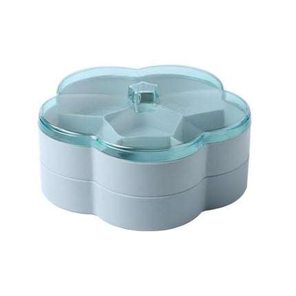 Flower-shaped Transparent Wedding Candy Snack Dried Fruit Storage Box, Single Layer, Double Layer - DealBuddy