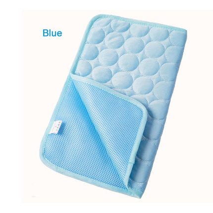 SFB104 Summer Cooling Mats Blanket Ice Pet Dog Cat Bed Mats, 50x40cm, 63x50cm, 70x56cm, 102x70cm - DealBuddy