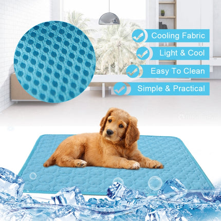 SFB104 Summer Cooling Mats Blanket Ice Pet Dog Cat Bed Mats, 50x40cm, 63x50cm, 70x56cm, 102x70cm - DealBuddy