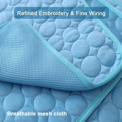SFB104 Summer Cooling Mats Blanket Ice Pet Dog Cat Bed Mats, 50x40cm, 63x50cm, 70x56cm, 102x70cm - DealBuddy