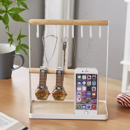 Hook Jewelry Rack Mobile Phone Jewelry Glasses Desktop Two-layer Display Rack, Jewelry Rack - DealBuddy