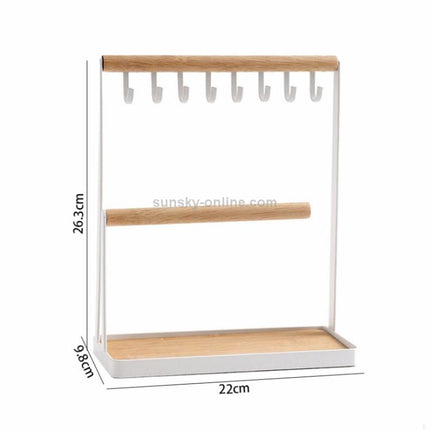 Hook Jewelry Rack Mobile Phone Jewelry Glasses Desktop Two-layer Display Rack, Jewelry Rack - DealBuddy