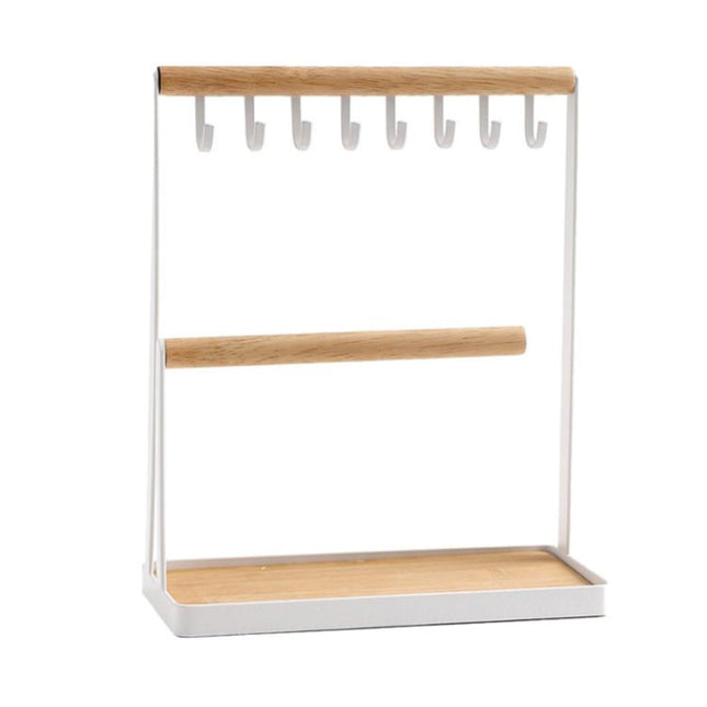 Hook Jewelry Rack Mobile Phone Jewelry Glasses Desktop Two-layer Display Rack, Jewelry Rack