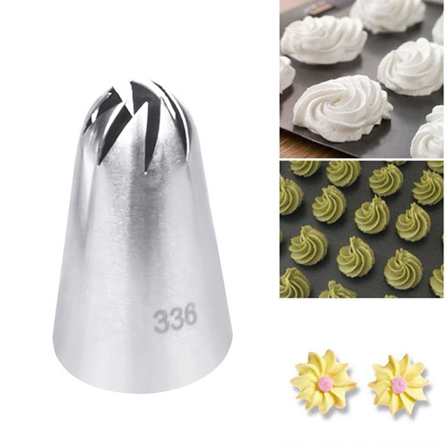 Large Size Icing Piping Shape Nozzle Cake Cream Decoration Head Bakery Pastry Tips Stainless Steel Decorating Tool Bakeware