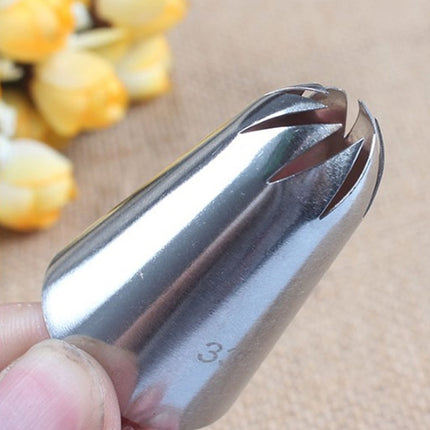 Large Size Icing Piping Shape Nozzle Cake Cream Decoration Head Bakery Pastry Tips Stainless Steel Decorating Tool Bakeware
