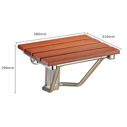 Folding Solid Wood Wall Mounted Relaxation Shower Chair