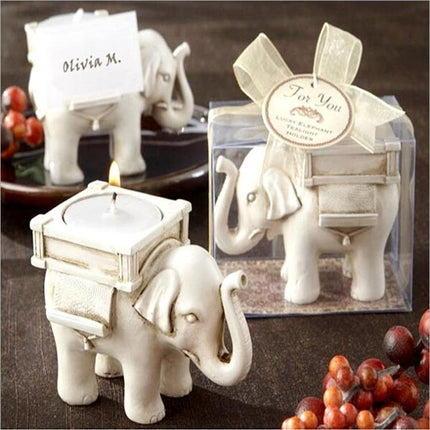 Retro Elephant Tea Light Candle Holder Candlestick Wedding Home Decor Crafts Tea Light Holders Tea Light Holder
