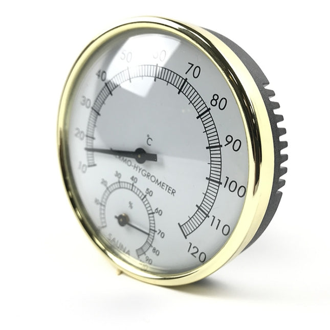 Stainless Steel Steam Room Bath Sauna Indoor Thermometer Hygrometer