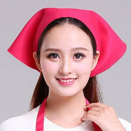Waiter Men and Women Kitchen Work Turban Hat Triangle Scarf Chef Hat