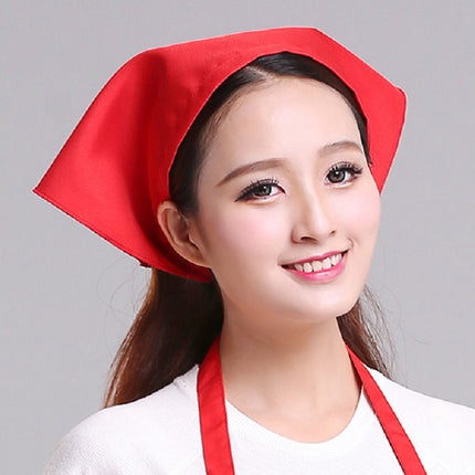 Waiter Men and Women Kitchen Work Turban Hat Triangle Scarf Chef Hat