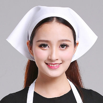 Waiter Men and Women Kitchen Work Turban Hat Triangle Scarf Chef Hat