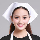 Waiter Men and Women Kitchen Work Turban Hat Triangle Scarf Chef Hat
