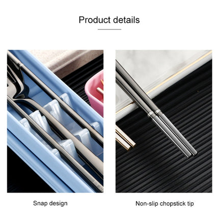 Stainless Steel Tableware Student Office Worker Portable Tableware Set