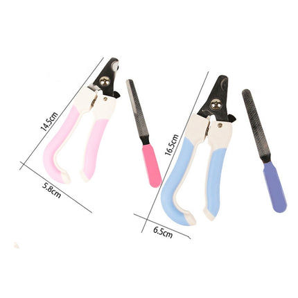 Two-piece Pet Toe Stainless Steel Cat and Dog Nail Clipper Filee, S, L - DealBuddy