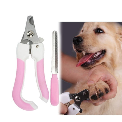 Two-piece Pet Toe Stainless Steel Cat and Dog Nail Clipper Filee, S, L - DealBuddy