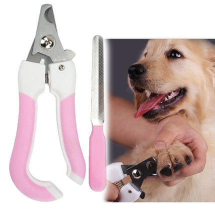 Two-piece Pet Toe Stainless Steel Cat and Dog Nail Clipper Filee, S, L - DealBuddy