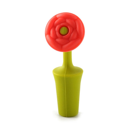 3 PCS Creative Wine Drink Preservation Stopper Flower Silicone Wine Stopper, 3 PCS Rose Stopper, 3 PCS Red Sun Flower Beer Stopper, 3 PCS Leaf Beer Stopper - DealBuddy