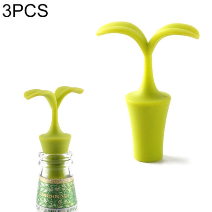 3 PCS Creative Wine Drink Preservation Stopper Flower Silicone Wine Stopper, 3 PCS Rose Stopper, 3 PCS Red Sun Flower Beer Stopper, 3 PCS Leaf Beer Stopper - DealBuddy