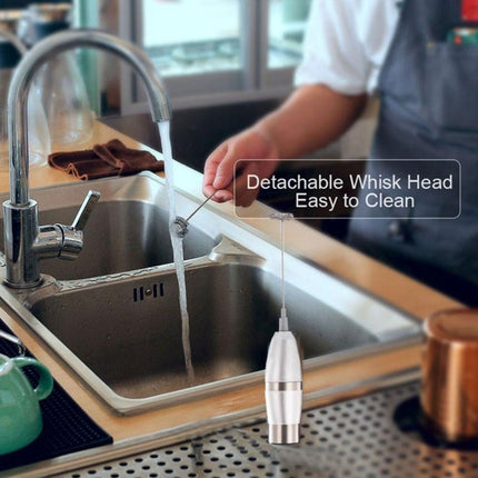 Electric Milk Frother Foamer Double Spring Triple Spring Stainless Steel Mixer