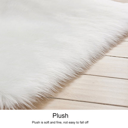 Luxury Rectangle Square Soft Artificial Wool Sheepskin Fluffy Rug Fur Carpet, 80x180cm, 45x45cm, 100x180cm, 55x55cm - DealBuddy