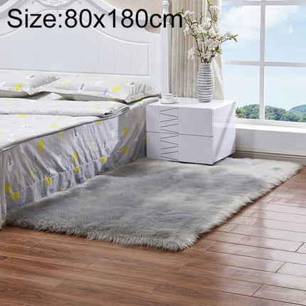 Luxury Rectangle Square Soft Artificial Wool Sheepskin Fluffy Rug Fur Carpet, 80x180cm, 45x45cm, 100x180cm, 55x55cm - DealBuddy