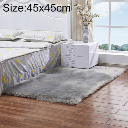 Luxury Rectangle Square Soft Artificial Wool Sheepskin Fluffy Rug Fur Carpet, 80x180cm, 45x45cm, 100x180cm, 55x55cm - DealBuddy