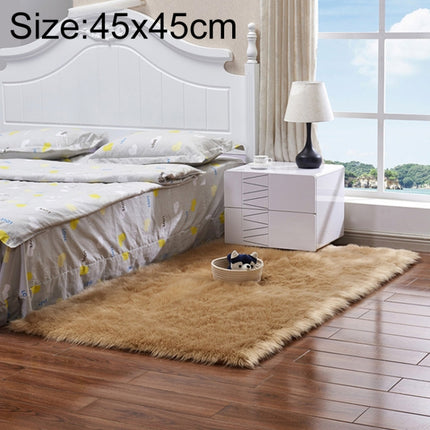 Luxury Rectangle Square Soft Artificial Wool Sheepskin Fluffy Rug Fur Carpet, 80x180cm, 45x45cm, 100x180cm, 55x55cm - DealBuddy