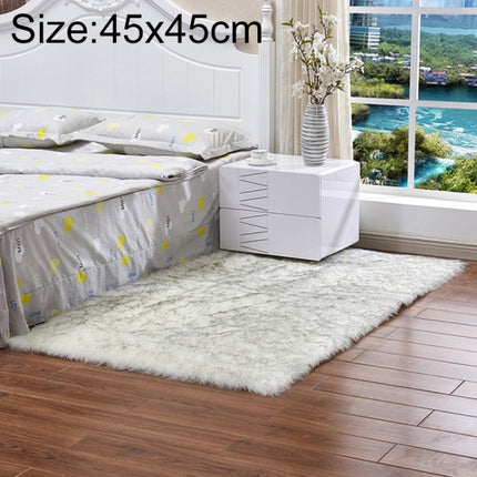Luxury Rectangle Square Soft Artificial Wool Sheepskin Fluffy Rug Fur Carpet, 80x180cm, 45x45cm, 100x180cm, 55x55cm - DealBuddy
