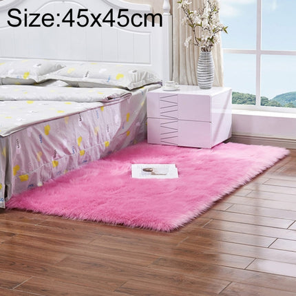Luxury Rectangle Square Soft Artificial Wool Sheepskin Fluffy Rug Fur Carpet, 80x180cm, 45x45cm, 100x180cm, 55x55cm - DealBuddy