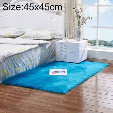 Luxury Rectangle Square Soft Artificial Wool Sheepskin Fluffy Rug Fur Carpet, 80x180cm, 45x45cm, 100x180cm, 55x55cm - DealBuddy