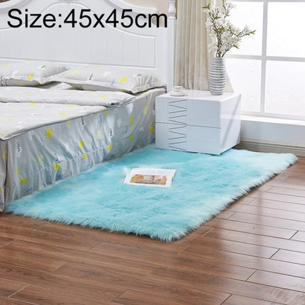 Luxury Rectangle Square Soft Artificial Wool Sheepskin Fluffy Rug Fur Carpet, 80x180cm, 45x45cm, 100x180cm, 55x55cm - DealBuddy