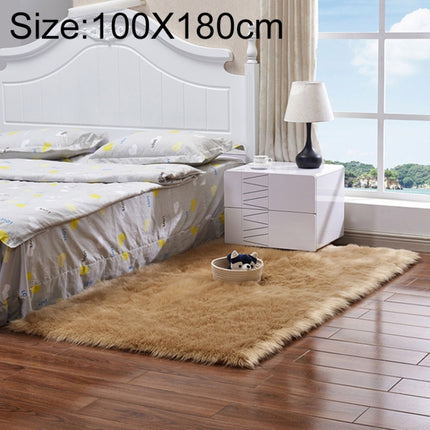 Luxury Rectangle Square Soft Artificial Wool Sheepskin Fluffy Rug Fur Carpet, 80x180cm, 45x45cm, 100x180cm, 55x55cm - DealBuddy