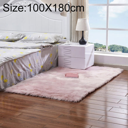 Luxury Rectangle Square Soft Artificial Wool Sheepskin Fluffy Rug Fur Carpet, 80x180cm, 45x45cm, 100x180cm, 55x55cm - DealBuddy