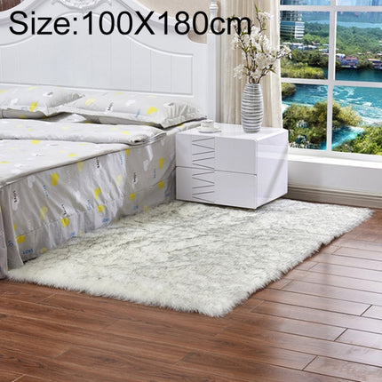 Luxury Rectangle Square Soft Artificial Wool Sheepskin Fluffy Rug Fur Carpet, 80x180cm, 45x45cm, 100x180cm, 55x55cm - DealBuddy