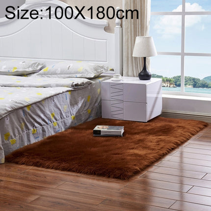 Luxury Rectangle Square Soft Artificial Wool Sheepskin Fluffy Rug Fur Carpet, 80x180cm, 45x45cm, 100x180cm, 55x55cm - DealBuddy