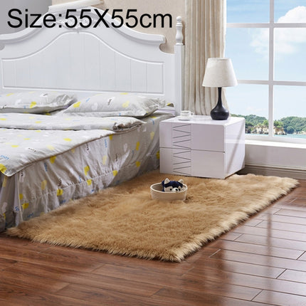 Luxury Rectangle Square Soft Artificial Wool Sheepskin Fluffy Rug Fur Carpet, 80x180cm, 45x45cm, 100x180cm, 55x55cm - DealBuddy