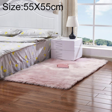 Luxury Rectangle Square Soft Artificial Wool Sheepskin Fluffy Rug Fur Carpet, 80x180cm, 45x45cm, 100x180cm, 55x55cm - DealBuddy