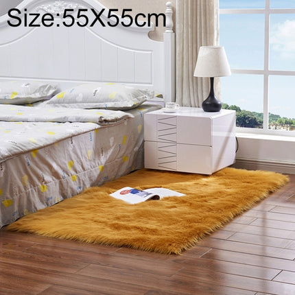 Luxury Rectangle Square Soft Artificial Wool Sheepskin Fluffy Rug Fur Carpet, 80x180cm, 45x45cm, 100x180cm, 55x55cm - DealBuddy