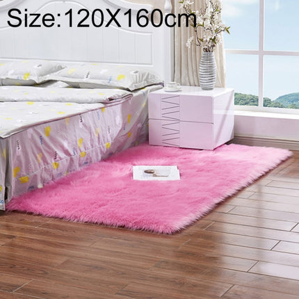 Luxury Rectangle Square Soft Artificial Wool Sheepskin Fluffy Rug Fur Carpet